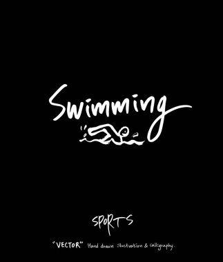 Spor arka plan illüstrasyon / vektör çizim / blackboard stili