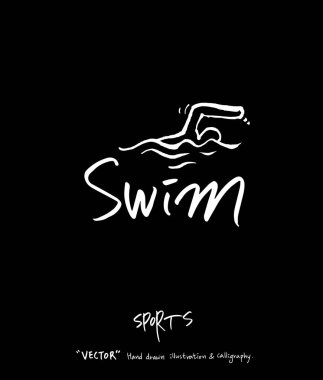 Spor arka plan illüstrasyon / vektör çizim / blackboard stili