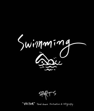 Spor arka plan illüstrasyon / vektör çizim / blackboard stili