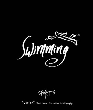 Spor arka plan illüstrasyon / vektör çizim / blackboard stili