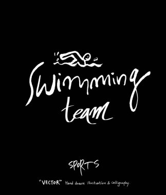 Spor arka plan illüstrasyon / vektör çizim / blackboard stili