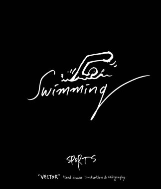 Spor arka plan illüstrasyon / vektör çizim / blackboard stili