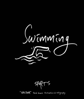 Spor arka plan illüstrasyon / vektör çizim / blackboard stili