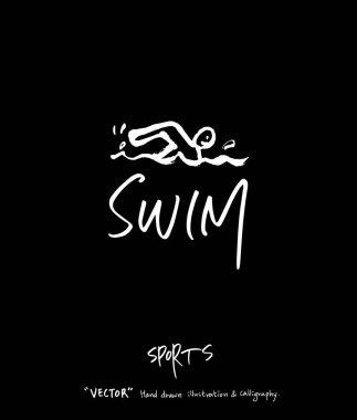 Spor arka plan illüstrasyon / vektör çizim / blackboard stili