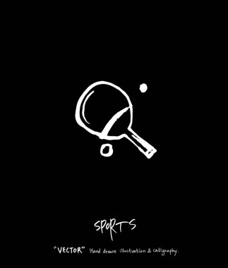 Spor arka plan illüstrasyon / vektör çizim / blackboard stili