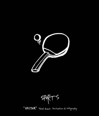 Spor arka plan illüstrasyon / vektör çizim / blackboard stili