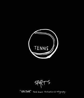 Spor arka plan illüstrasyon / vektör çizim / blackboard stili