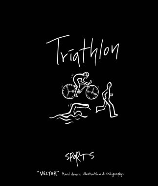 Spor arka plan illüstrasyon / vektör çizim / blackboard stili