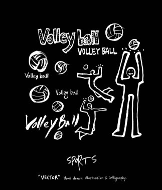 Spor arka plan illüstrasyon / vektör çizim / blackboard stili