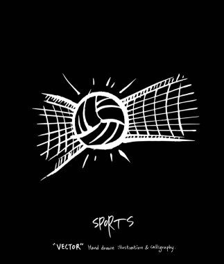 Spor arka plan illüstrasyon / vektör çizim / blackboard stili