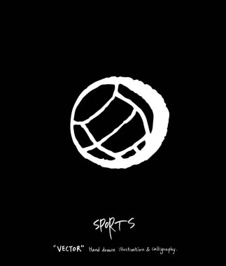 Spor arka plan illüstrasyon / vektör çizim / blackboard stili