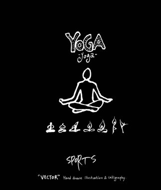 Spor arka plan illüstrasyon / vektör çizim / blackboard stili