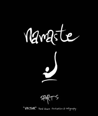 Spor arka plan illüstrasyon / vektör çizim / blackboard stili