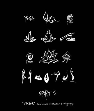 Spor arka plan illüstrasyon / vektör çizim / blackboard stili