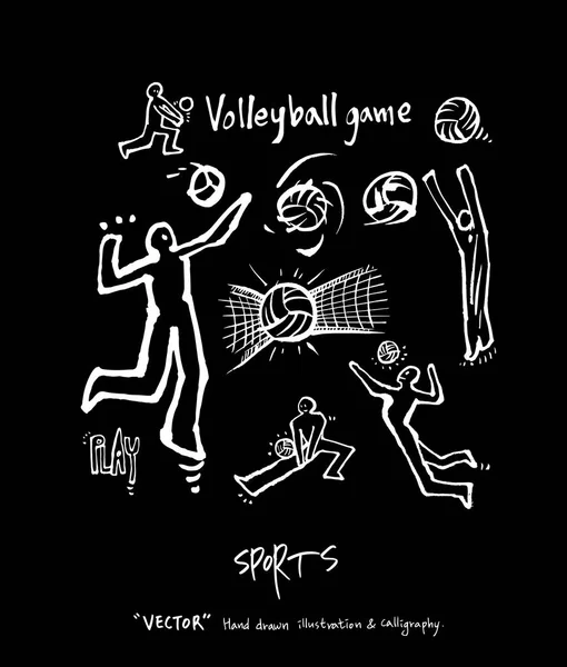 Illustration Fond Sport Illustration Vectorielle Style Tableau Noir — Image vectorielle