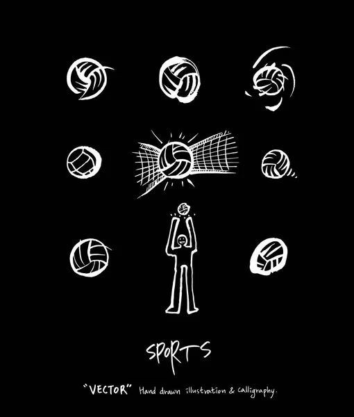 Αθλητισμός Φόντο Εικόνα Διανυσματικά Εικονογράφηση Μαυροπίνακα Στυλ — Διανυσματικό Αρχείο