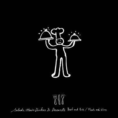 Elle çizilmiş Restoran poster / gıda menü resimleri - vektör