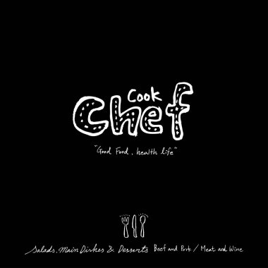 Elle çizilmiş Restoran poster / gıda menü resimleri - vektör