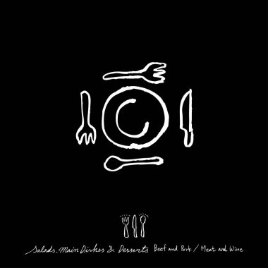 Elle çizilmiş Restoran poster / gıda menü resimleri - vektör