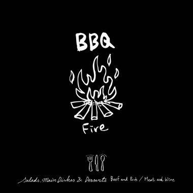 Elle çizilmiş Restoran poster / gıda menü resimleri - vektör