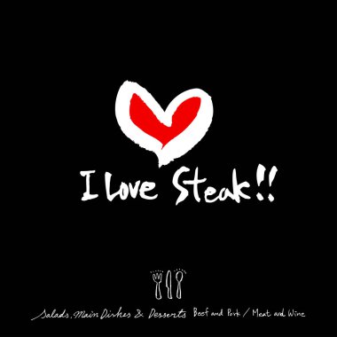 Elle çizilmiş Restoran poster / gıda menü resimleri - vektör