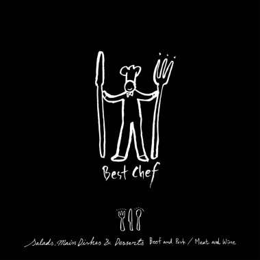 Elle çizilmiş Restoran poster / gıda menü resimleri - vektör