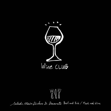 Elle çizilmiş Restoran poster / gıda menü resimleri - vektör