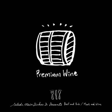 Elle çizilmiş Restoran poster / gıda menü resimleri - vektör