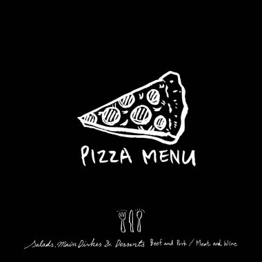 Elle çizilmiş Restoran poster / gıda menü resimleri - vektör