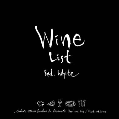 Restoran poster / yarım yamalak gıda menü resimleri - vektör