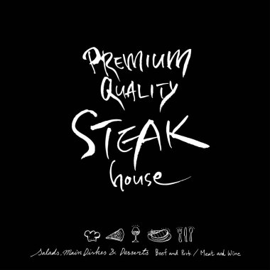 Restoran poster / yarım yamalak gıda menü resimleri - vektör