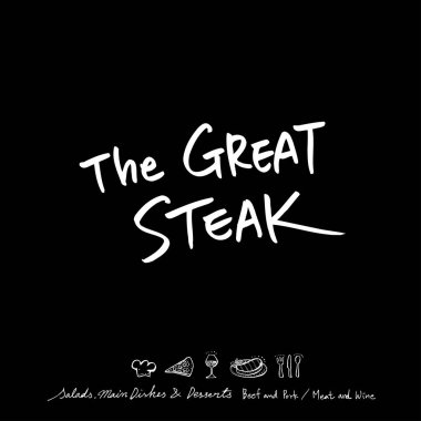 Restoran poster / yarım yamalak gıda menü resimleri - vektör
