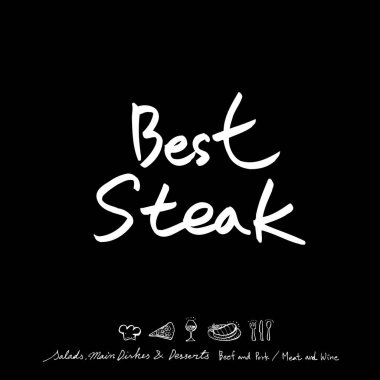 Restoran poster / yarım yamalak gıda menü resimleri - vektör