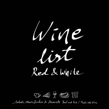 Restoran poster / yarım yamalak gıda menü resimleri - vektör