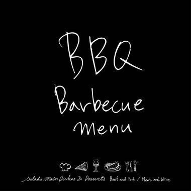 Restoran poster / yarım yamalak gıda menü resimleri - vektör