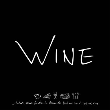 Restoran poster / yarım yamalak gıda menü resimleri - vektör