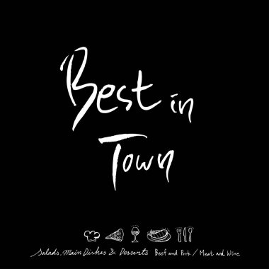 Restoran poster / yarım yamalak gıda menü resimleri - vektör