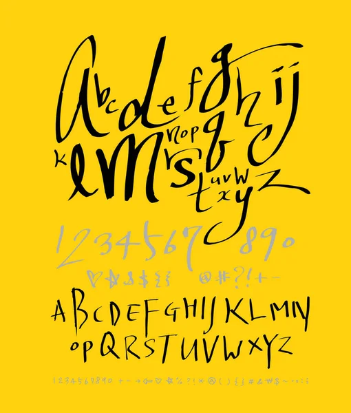 vektör yazı tipleri / el yazısı kaligrafi 