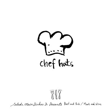 Restoran poster / yarım yamalak gıda menü resimleri - vektör