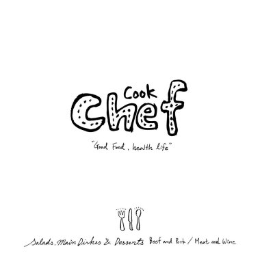 Restoran poster / yarım yamalak gıda menü resimleri - vektör