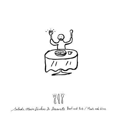 Restoran poster / yarım yamalak gıda menü resimleri - vektör