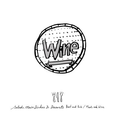 Restoran poster / yarım yamalak gıda menü resimleri - vektör