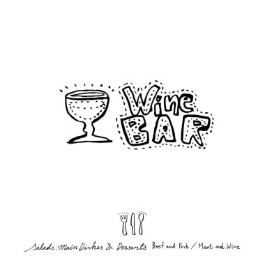 Restoran poster / yarım yamalak gıda menü resimleri - vektör