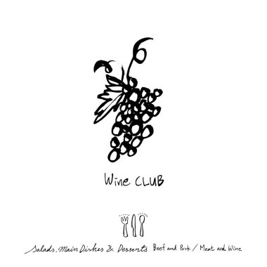 Restoran poster / yarım yamalak gıda menü resimleri - vektör