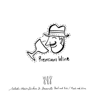 Restoran poster / yarım yamalak gıda menü resimleri - vektör