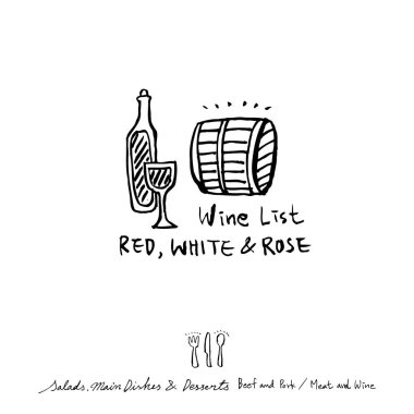 Restoran poster / yarım yamalak gıda menü resimleri - vektör