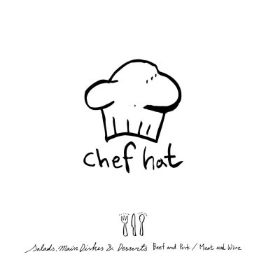 Restoran poster / yarım yamalak gıda menü resimleri - vektör