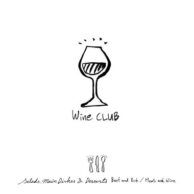 Restoran poster / yarım yamalak gıda menü resimleri - vektör