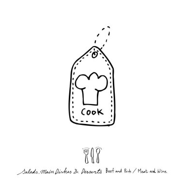 Restoran poster / yarım yamalak gıda menü resimleri - vektör