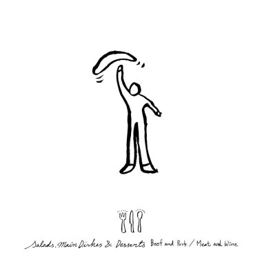 Restoran poster / yarım yamalak gıda menü resimleri - vektör